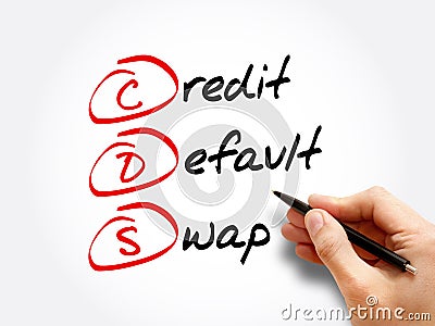 CDS â€“ Credit Default Swap acronym Stock Photo